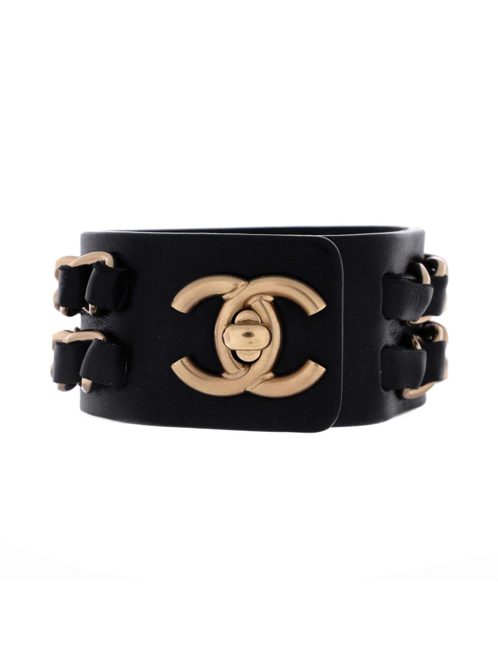 Chanel Cc Turnlock Chain Cuff Bracelet #371434C74B